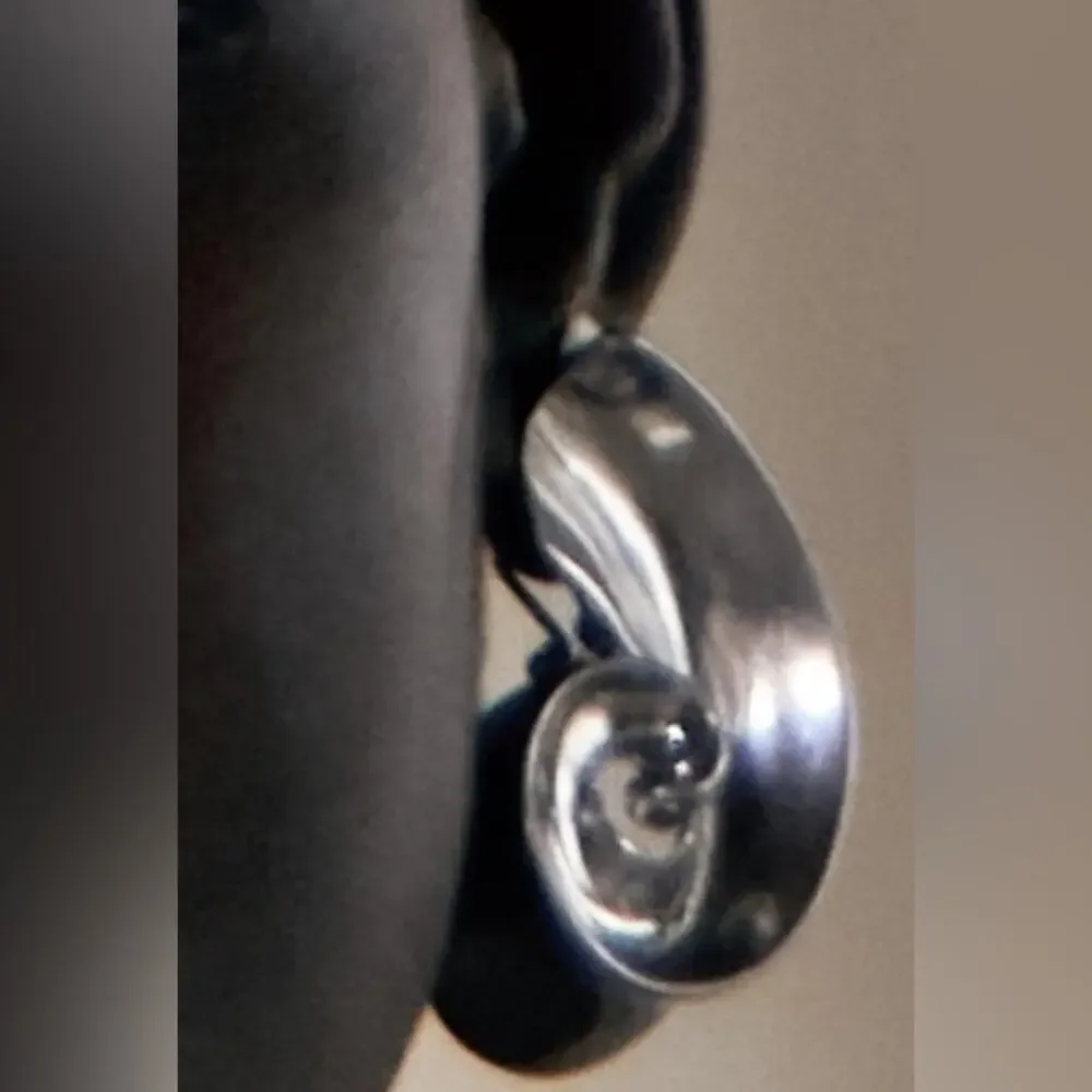 NWT -.zara SEMI-CIRCULAR HOOP EARRINGS